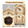 Music Park - 3D Wooden Puzzle Clock Model Kits Building Kits Desktop Clock DIY Architectural Building Blocks Creative Gift Home Decor for Family