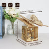 Music Park - 3d Wooden Puzzle Hand Butterfly Music Box You Are My Sunshine Handmade Assembly Model Kit Holidays Brthdays Christmas Gifts