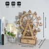 Music Park - 3d Wooden Puzzle Gear Ferris Wheel Music Box You Are My Sunshine Handmade Assembly Model Kit Holidays Brthdays Christmas Gifts