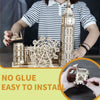 Music Park - 3D Wooden Puzzle Big Ben Model Kits Desktop Clock DIY Building Blocks Creative Gift Home Decor for Family Unique Christmas Gift