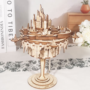 Music Park - 3D Wooden Puzzles Music Box kits You are My Sunshine Castle Building Model DIY Crafts Birthday Gift for Women