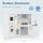 inQ Boutique - Interactive Kids Play Kitchen with Ice Maker & Chalkboard, Corner Design Pretend Cooking Set with Realistic Sound Effects-White