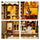 Music Park - 3d wooden puzzle for adults Morning Dew Florist book nook with lights model kit dollhouse DIY miniature house Birthday and Christmas gifts