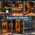 Music Park - 3d wooden puzzle for adults Golden Ratio book nook with lights model kit dollhouse DIY miniature house Birthday and Christmas gifts