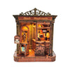 Music Park - 3d wooden puzzle for adults Paper Cottage book nook with lights model kit dollhouse DIY miniature house Birthday and Christmas gifts
