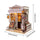 Music Park - 3d wooden puzzle for adults Sweet Eaves Florist book nook with lights model kit dollhouse DIY miniature house Birthday and Christmas gifts