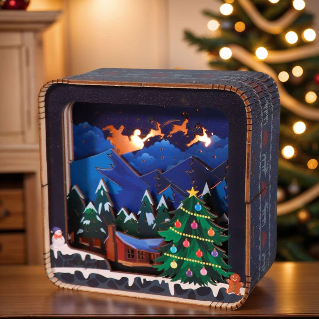 Music Park - 3D Wooden Puzzles Model Kit Night Lights Desk Decorations Birthday Gifts For Women