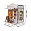 Music Park - 3d wooden puzzle for adults Rustic Grain Bakery book nook with lights model kit dollhouse DIY miniature house Birthday and Christmas gifts