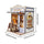 Music Park - 3d wooden puzzle for adults Rustic Grain Bakery book nook with lights model kit dollhouse DIY miniature house Birthday and Christmas gifts