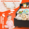 inQ Boutique - Dark Brown Multifunctional Kids Storage Cabinet with Large Capacity Toy Box and Display Shelf, Safe Rounded Corner Children Organizer for Toys Books