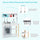 inQ Boutique - Kids Pretend Play Kitchen Set Realistic Cooking Toy with Sink & Accessories