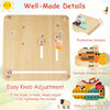 inQ Boutique - Montessori Wooden Time Learning Clock for Kids 3+, All-in-One Calendar Season Weather Educational Toy