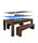 4 Supply - 7ft 3-in-1 Multi-Functional Pool Table with Benches (Pool Table + Ping Pong Table + Dining Table)