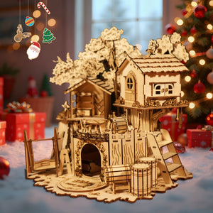 Music Park - 3D Wooden PuzzleTree House Handmade Crafts Assembly Model Kits  Creative Decoration Birthday and Christmas Gifts
