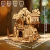 Music Park - 3D Wooden PuzzleTree House Handmade Crafts Assembly Model Kits  Creative Decoration Birthday and Christmas Gifts