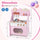 inQ Boutique - Pink Wooden Toddler Play Kitchen with Sink & Accessories, Safe Gift for Kids 3+