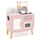 inQ Boutique - Wooden Kids Kitchen Playset with Cookware Accessories, Storage Cabinet & Hanging Hooks for Toddlers