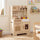inQ Boutique - Kids Wooden Play Kitchen with Realistic Lights & Sounds, Pretend Ice Maker & Accessories for Toddlers