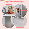 inQ Boutique - White Dual-Sided Kids Play Kitchen with Water Dispenser and Range Hood for 3+ Years Old