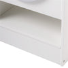 inQ Boutique - White Dual-Sided Kids Play Kitchen with Water Dispenser and Range Hood for 3+ Years Old