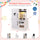 inQ Boutique - White Dual-Sided Kids Play Kitchen with Water Dispenser and Range Hood for 3+ Years Old