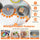 inQ Boutique - Gray Wooden Toddler Play Kitchen with Sink & Accessories, Safe Gift for Kids 3+