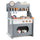 inQ Boutique - Gray Wooden Toddler Play Kitchen with Sink & Accessories, Safe Gift for Kids 3+