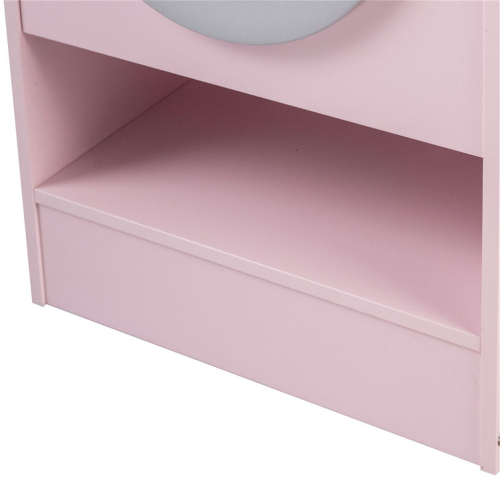 inQ Boutique - Pink Dual-Sided Kids Play Kitchen with Water Dispenser and Range Hood for 3+ Years Old
