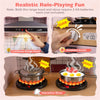 inQ Boutique - Pink Dual-Sided Kids Play Kitchen with Water Dispenser and Range Hood for 3+ Years Old