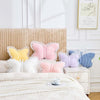Bright Living - Butterfly Pillow Pink Decorative Pillows 15'' Butterfly Shaped Cute Throw Pillows with Lace Aesthetic Bow Plush Cushion for Room Decor Bed Sofa Couch