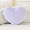 Bright Living - Throw Pillows Heart Pillow Cute Fuzzy Pillows for Bed Livingroom Home Decor Cushion Decorative Aesthetic Preppy Pillows Purple,Small 13''x10''