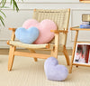 Bright Living - Throw Pillows Heart Pillow Cute Fuzzy Pillows for Bed Livingroom Home Decor Cushion Decorative Aesthetic Preppy Pillows Purple,Small 13''x10''