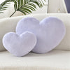Bright Living - Throw Pillows Heart Pillow Cute Fuzzy Pillows for Bed Livingroom Home Decor Cushion Decorative Aesthetic Preppy Pillows Purple,Small 13''x10''