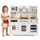 inQ Boutique - Kids Wooden Play Kitchen with Realistic Lights & Sounds, Pretend Ice Maker & Storage for Toddlers Age 3+ - White