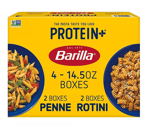 3Musks - Barilla Protein+ Penne And Rotini Pasta, 14.5 oz, 4 Pack