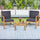 Hooya Imp.& Exp.  - 3-in-1 Acacia Wood Loveseat with Separable Coffee Table