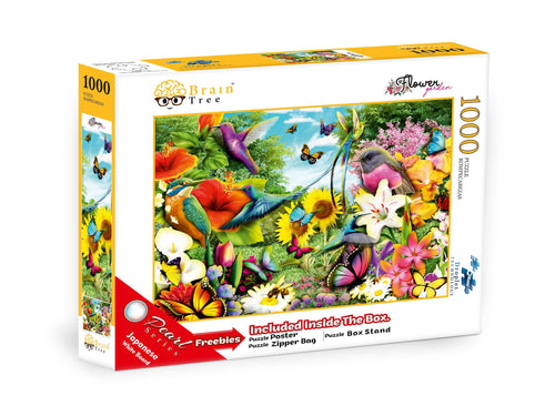 Brain Tree - Flower Garden Jigsaw Puzzles 1000 Piece