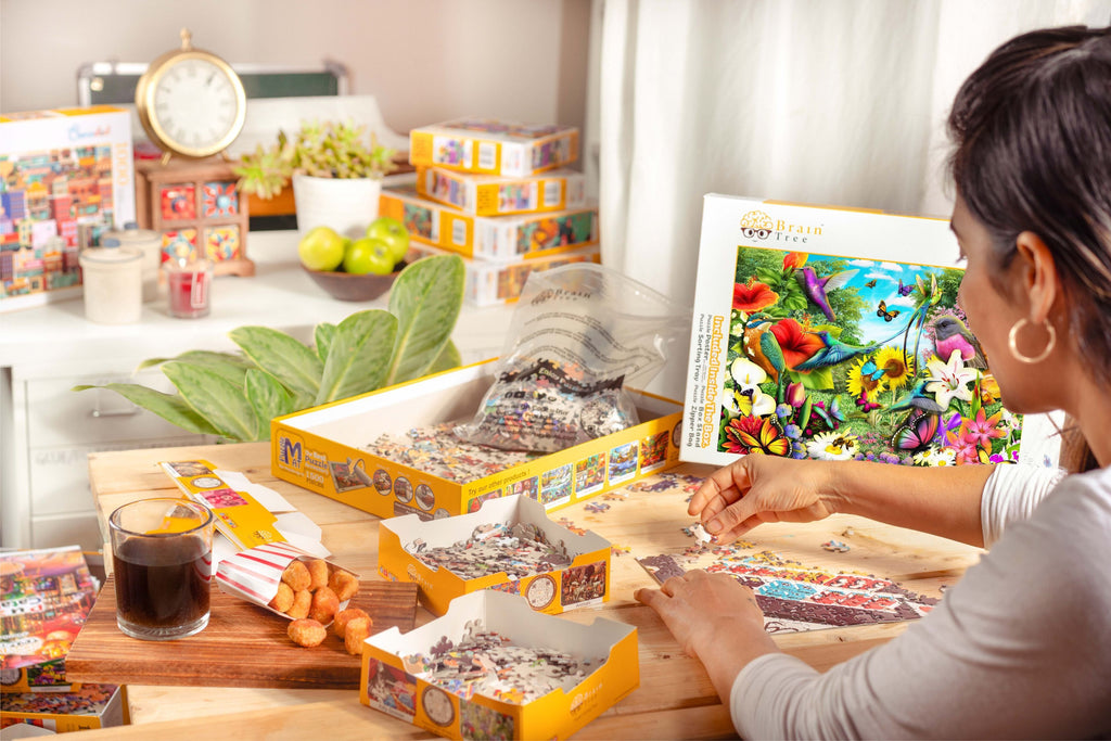 Brain Tree - Flower Garden Jigsaw Puzzles 1000 Piece