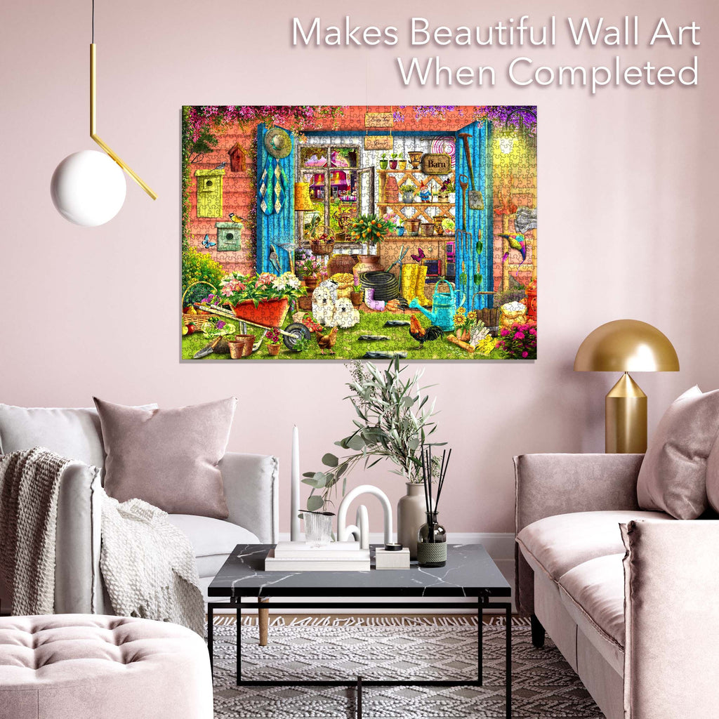 Brain Tree - Flower Barn Jigsaw Puzzles 1000 Piece
