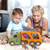 willsea - Toy Dinosaur for 2 3 4 Years Old Boys and Girls;  Car Transport Truck with Sound and Light;  6 Pack of 5'' Dinosaur Toys;  Educational Realistic Dinosaur Play Set