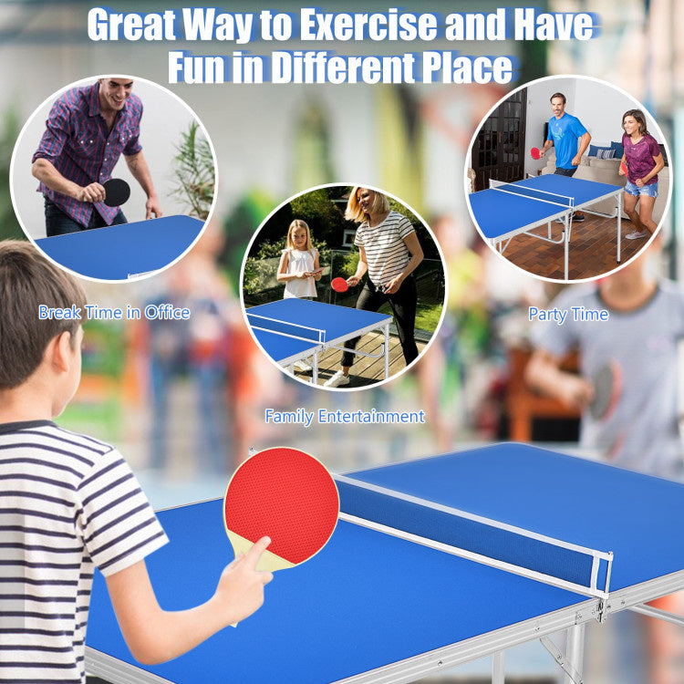 Hooya Imp.& Exp. - 60 Inch Portable Tennis Ping Pong Folding Table with Accessories