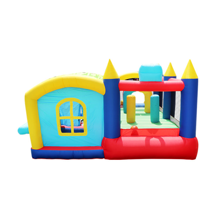 Yeah Depot - 7 in 1 Inflatable Bounce House, Bouncy House with Ball Pit for Kids Indoor Outdoor Party Family Fun, Obstacles, Toddler Jump Bouncy Castle with Ball Pit for Birthday Party Gifts