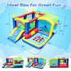 Yeah Depot - 7 in 1 Inflatable Bounce House, Bouncy House with Ball Pit for Kids Indoor Outdoor Party Family Fun, Obstacles, Toddler Jump Bouncy Castle with Ball Pit for Birthday Party Gifts