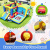 Yeah Depot - 7 in 1 Inflatable Bounce House, Bouncy House with Ball Pit for Kids Indoor Outdoor Party Family Fun, Obstacles, Toddler Jump Bouncy Castle with Ball Pit for Birthday Party Gifts