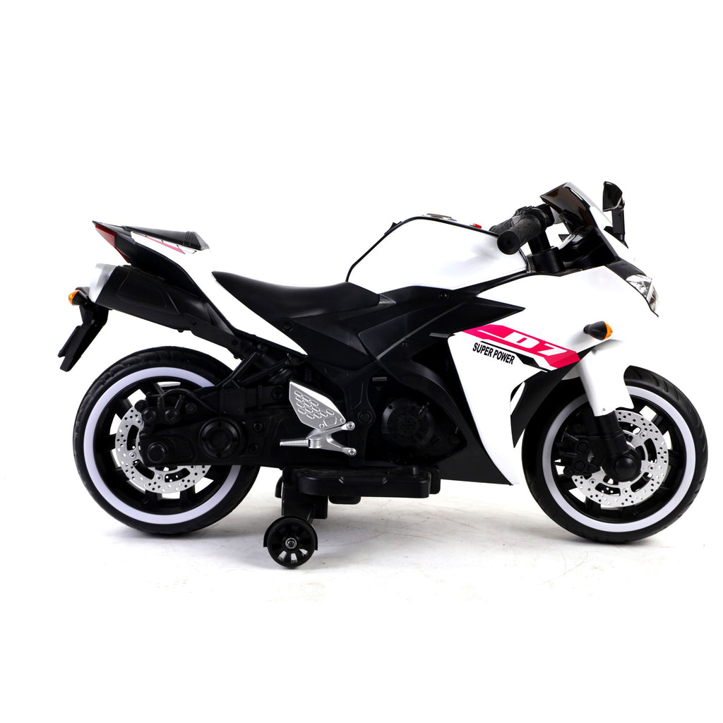 Yeah Depot - Tamco Electric motorcycle/ 12V Kids toys motorcycle/Kids electric car/electric ride on toys for 3 4 5 6 years Boys Girls with Training Wheels/manual throttle/ drive by hand/Lightting wheels