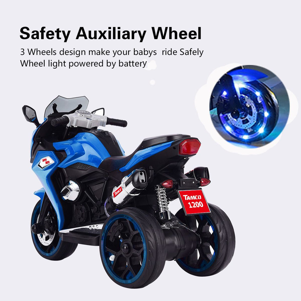 Yeah Depot - TAMCO 12V Kids Electric motorcycle/ ride on motorcycle, Three lighting wheels Kids electric motorcycle /electric ride on car