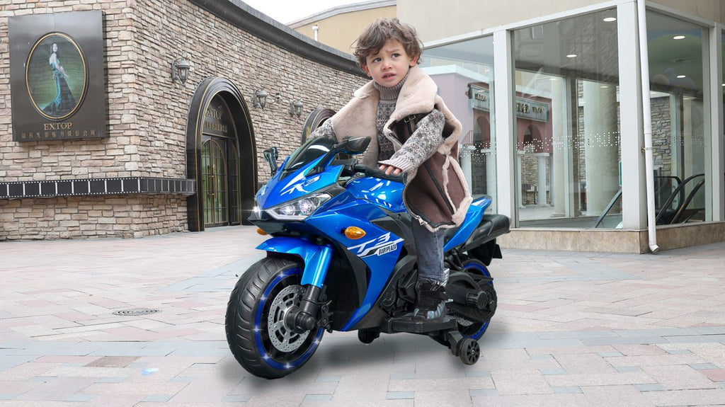 Yeah Depot - kids motorcycle,Tamco 12V motorcycle for kids 3 4 5 6 years Boys Girls 12v7ah kids motorcycle ride on toy with Training Wheels/manual throttle/ drive by hand /Lightting wheels