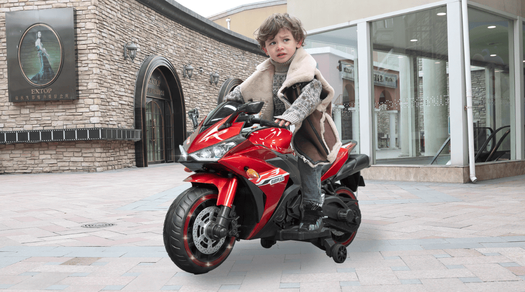 Yeah Depot - TAMCO kids motorcycle 12V motorcycle for kids 3 4 5 6 years Boys Girls 12v7ah kids motorcycle ride on toy with Training Wheels/manual throttle/ drive by hand /Lightting wheels