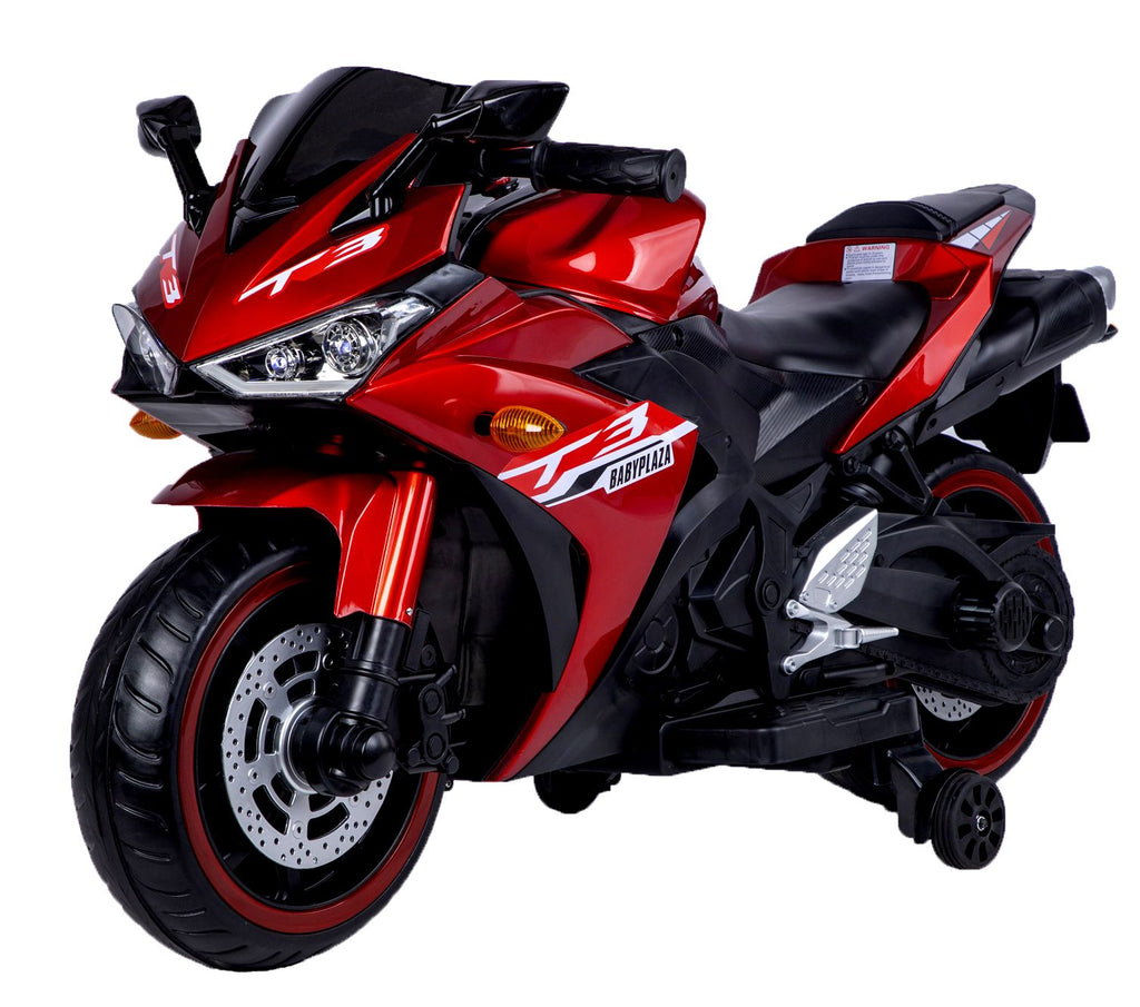 Yeah Depot - TAMCO kids motorcycle 12V motorcycle for kids 3 4 5 6 years Boys Girls 12v7ah kids motorcycle ride on toy with Training Wheels/manual throttle/ drive by hand /Lightting wheels