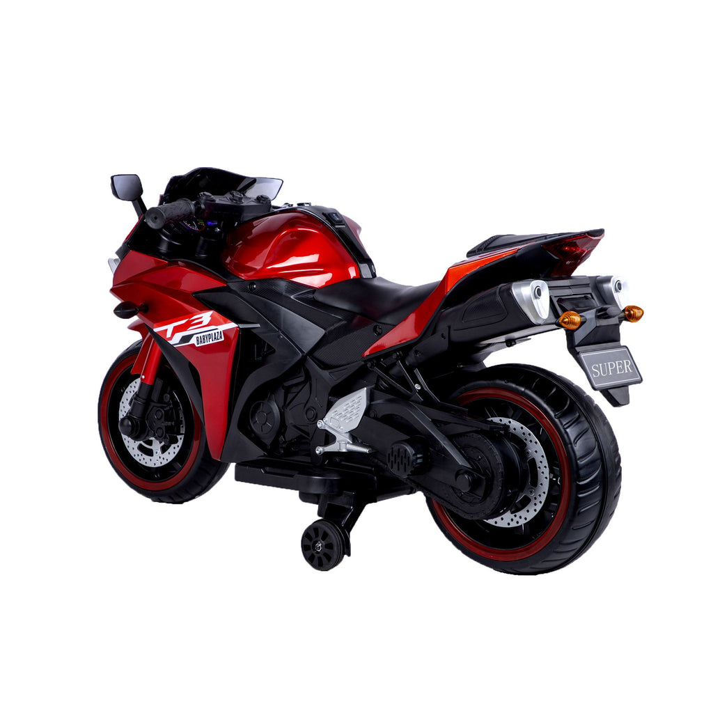 Yeah Depot - TAMCO kids motorcycle 12V motorcycle for kids 3 4 5 6 years Boys Girls 12v7ah kids motorcycle ride on toy with Training Wheels/manual throttle/ drive by hand /Lightting wheels